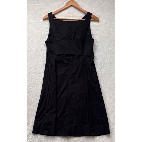 NWT Theory Cicieema Light Poplin Fit & Flare Dress in Black, Size 4 - Picture 15 of 16